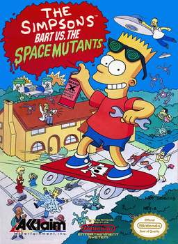 Simpsons, The - Bart vs. the Space Mutants (Europe) box art